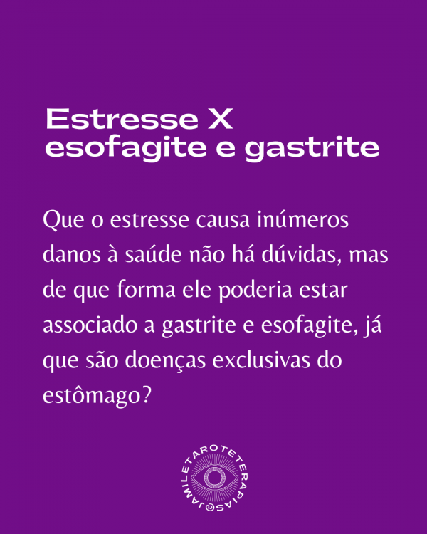 foto Estresse x Gastrite x Esofagite